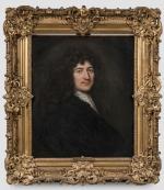 Attribué à Claude LEFEBVRE. 
(1632-1675)
Portrait d'homme. 
Toile ovale mise au...