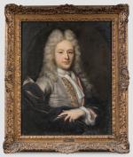 ECOLE ANGLAISE du XVIIIème siècle
Portrait de Gentilhomme
Toile anciennement ovale mise...