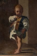 Ecole NAPOLITAINE du XIXème siècle, d'après SCHEDONE 
Figure d'enfant
Panneau
24 x...