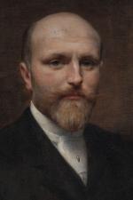 Adrien TANOUX (1865-1923). "Portrait d'homme" Huile sur toile signée en...