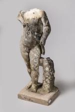 GROUPE en marbre sculpté en ronde-bosse d'un jeune Héraclès d'après...