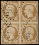 Timbre N°9 - Bloc de 4 timbres Présidence. Petit Chiffre...