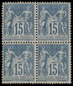 Timbre N°90 Type II - Bloc de 4 timbres :...