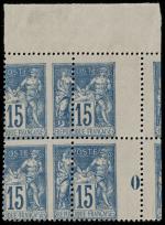Timbre N°101 Type II  - Bloc de 4 timbres...