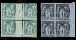 Timbre N°75 Type II - Bloc de 4 timbres :...