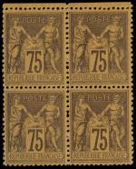 Timbre N°99 Type II - Bloc de 4 timbres :...