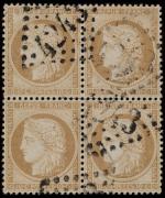 Timbre N°36 - Bloc de 4 timbres oblitérés : 10c...