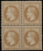 Timbre N°28A  - Bloc de 4 timbres : 10c...