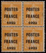 Timbre Préoblitéré N°36  - Bloc de 4 timbres :...