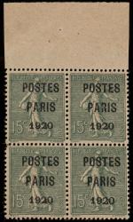 Timbre Préoblitéré N°25  - Bloc de 4 timbres :...