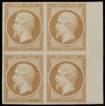 Timbre N°13B Type II - Bloc de 4 timbres :...