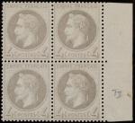 Timbre N°27A Type I - Bloc de 4 timbres :...