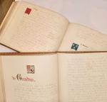 GENEALOGIE - Précieux et très beau manuscrit autographe du milieu...