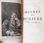 MOLIÈRE, OEuvres,  Paris, Quilleau, 1749. Nouvelle édition, 8 vol....