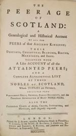 [KIMBER, Edward].  The Peerage of Scotland: A Genealogical and...