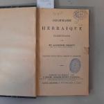 JUDAICA - Dictionnaire Hébreu-français par Marchand-Ennery, 1827, demie-reliure tabac. Grammaire...