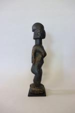 Nigéria - Statuette féminine Mumuyé en bois dur à patine...
