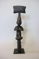 Nigeria - Yorouba - Sceptre Oshe-Shongo (culte du vaudou) à...
