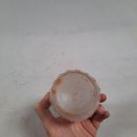 R. LALIQUE, vase de forme ovoïde en verre partiellement opalescent,...