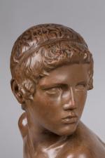 Constant Roux (1865-1942)
« Buste du jeune Achille »
Sujet en terre...
