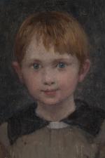 Attribué à Paul Albert BAUDOUIN (1844-1931).
Portrait d'Adrien Diederich enfant, 1883.
Huile...