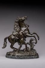 D'après Guillaume Coustou (1677-1846)
« Cheval de Marly »
Sujet en bronze...