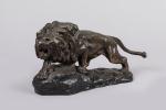 Thomas Cartier (1879-1943)
« Lion à l'affût »
Sujet en régule à...