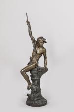 Ernest Justin Ferrand (1846-1932)
« Pécheur au harpon »
Sujet en bronze...