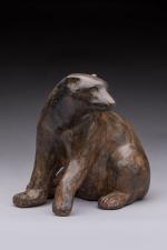 Pierre Chenet (XX-XXIème)
« Ours assis »
Sujet en bronze à patine...