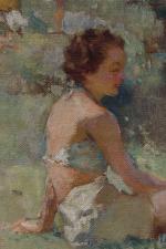 Charles Garabed ATAMIAN (1872-1947).
Femme en maillot de bain près de...