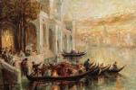 Ennemond DREVET (1886- ?).
Venise, le Grand Canal.
Huile sur toile.
Signé en...