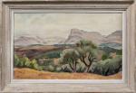 Charles Alexandre PICART - LE DOUX (1881-1959).  
Paysage provençal....