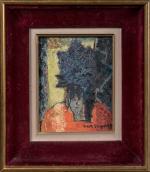 Max PAPART (1911-1994).
Nature morte au bouquet.
Huile sur toile.
Signé en bas...
