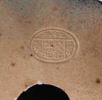 Sujet en porcelaine émaillée polychrome, représentant Zhoulao assis, tenant un...