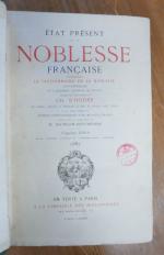 d'HOZIER Charles, État présent de la noblesse française contenant le...
