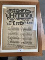 PARTITIONS OFFENBACH contes d'HOFFMANN