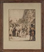 ECOLE FRANCAISE du XVIIème siècle. « Roland le Preux »
Lavis d'encre.
22 x...