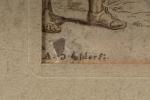 ECOLE FRANCAISE du XVIIème siècle. « Roland le Preux »
Lavis d'encre.
22 x...