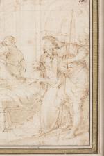Ferdinand DELAMONCE
(Munich 1678 - Lyon 1753)
Alexandre malade recevant le breuvage...