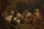ECOLE HOLLANDAISE du XVIIIe siècle
"Paysage campagnard"
Huile sur toile
87 x 78...