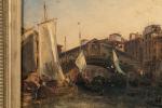 Théodore GUDIN
(Paris 1802 - Boulogne-Billancourt 1880)
Vue du pont Rialto à...