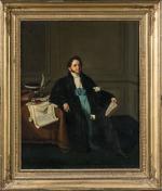 *J. DUPRES
(Actif à Lyon en 1830)
Portrait de magistrat 
Toile
83 x...