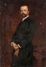 Auguste DE LA BRÉLY 
(Fuissé 1838 - Lyon 1906) 
Portrait...