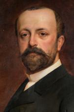 Auguste DE LA BRÉLY 
(Fuissé 1838 - Lyon 1906) 
Portrait...