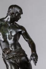 Maurice Ferrary (1852-1904)
« Belluaire agaçant une panthère »
Groupe en bronze...