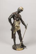 Eugène Marioton (1854-1933)
« Mercure formant le caducée »
Groupe en bronze...