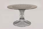 Gastone Rinaldi (1920-2006)
Table ronde à piétement chromé en forme de...