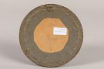 Emmanuel FOUGERAT (1869-1958)
Baigneuse accroupie
Huile sur carton de format circulaire
signé en...