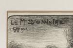 Louis WILLAUME ( 1874-1949).
Le missionnaire,1902.
Pour " Les temps nouveaux".
Lithographie sur...