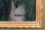 Charles KVAPIL (1884-1957).
Le Morin à Villiers.
Huile sur toile.
Signé et daté...
